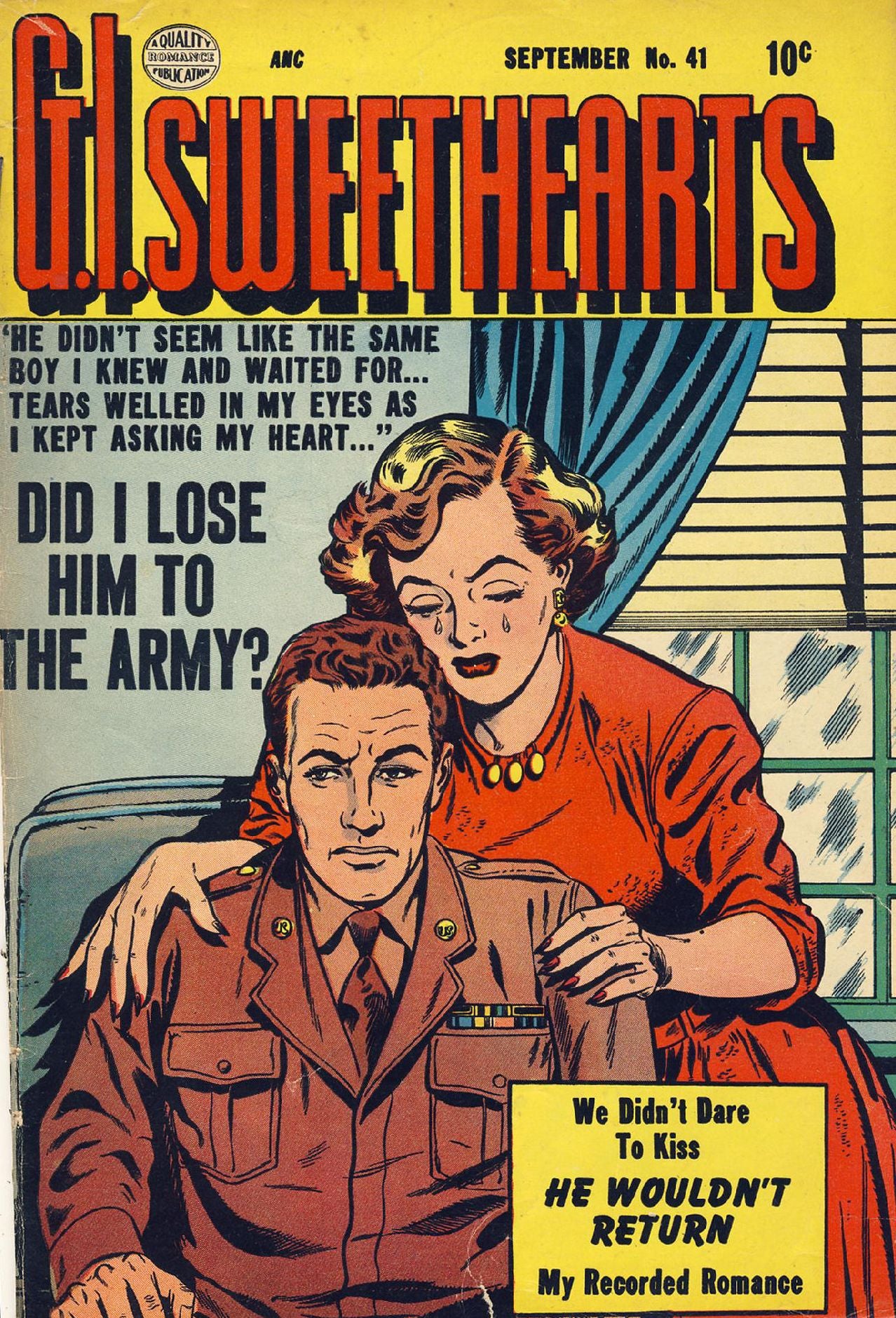 GI Sweethearts Number 41 Love Comic Book