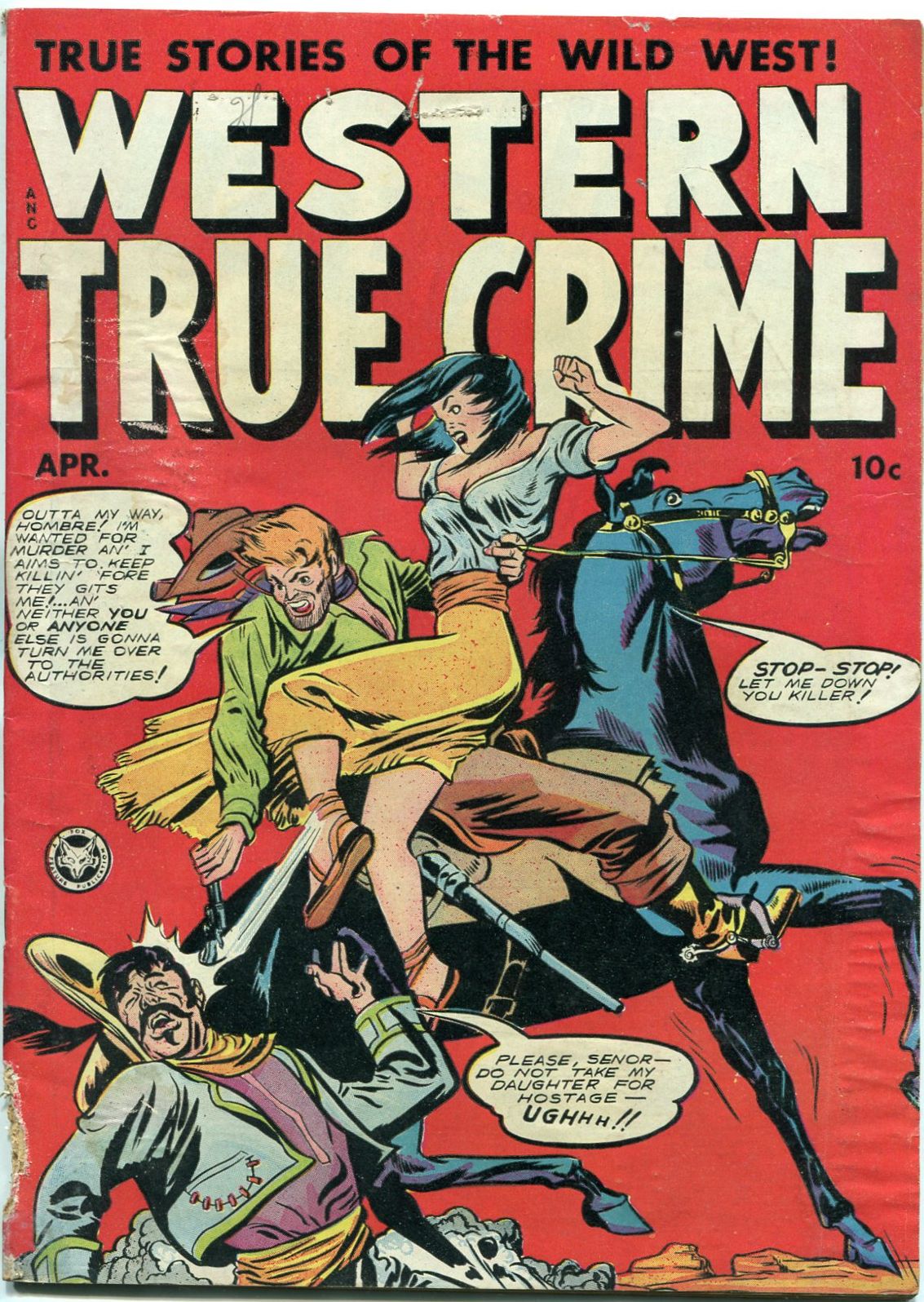 Western True Crime Number 5 Western Comic Book