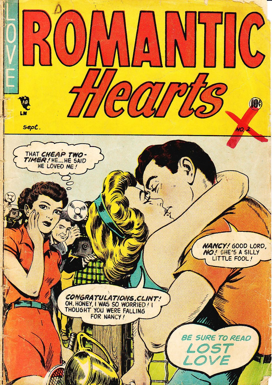 Romantic Hearts Number 2 Love Comic Book