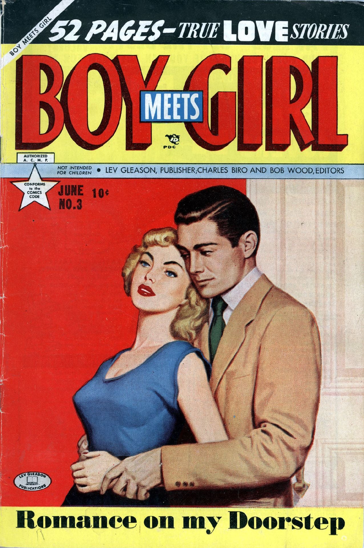 Boy Meets Girl Number 3 Love Comic Book