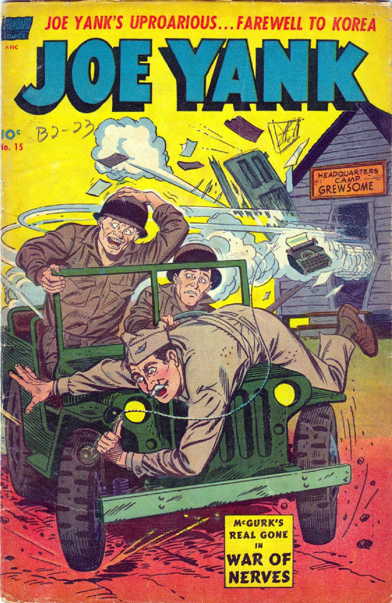 Joe Yank Number 15 War Comic Book