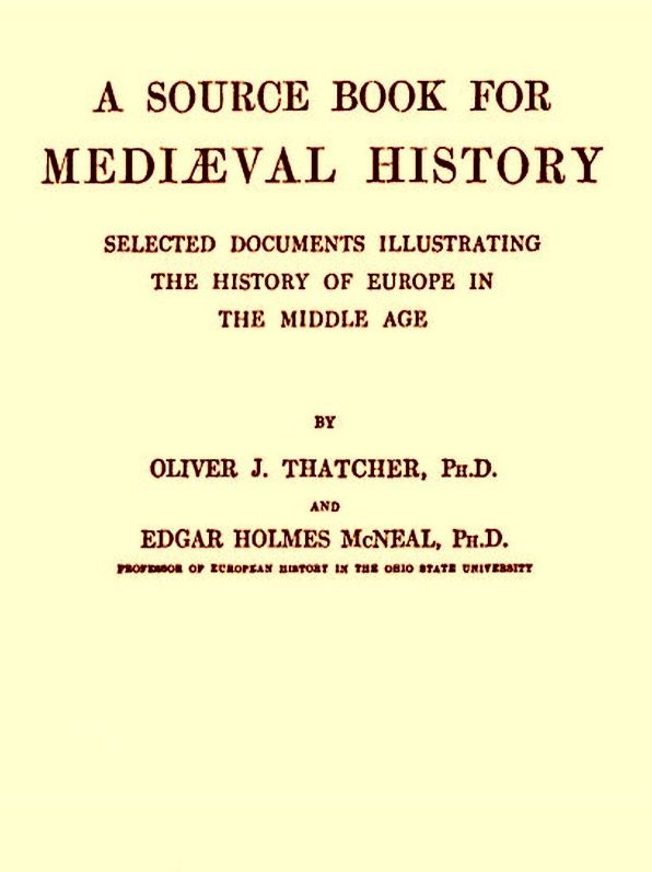 A Source Book for Mediaeval History