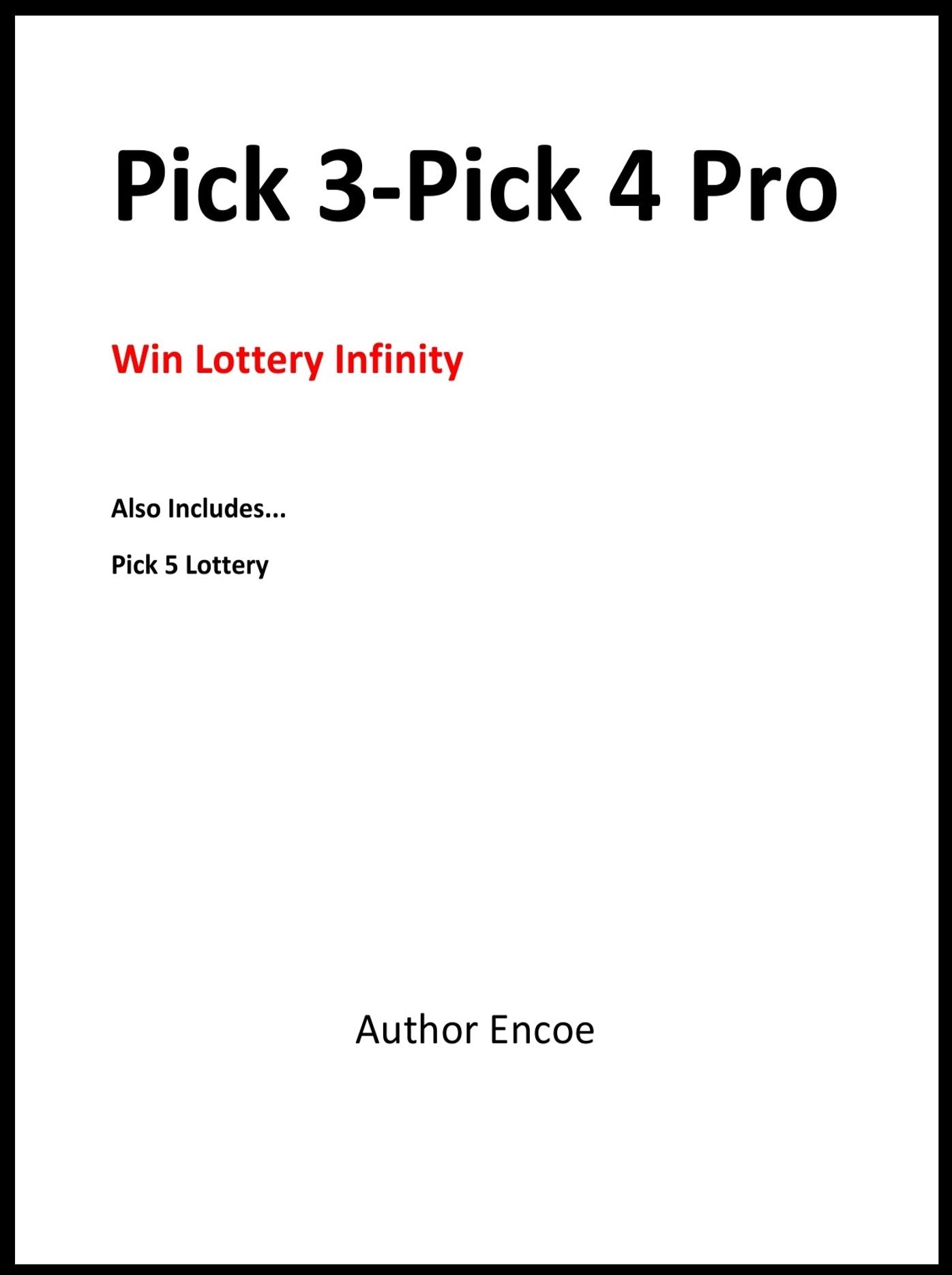 Pick 3-Pick 4 Pro: Win Lottery Infinity
