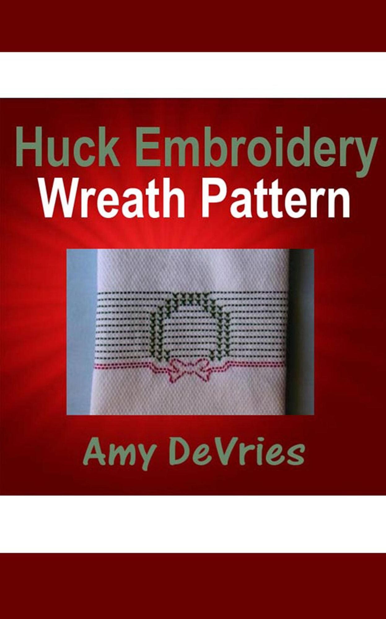 Huck Embroidery Wreath Pattern