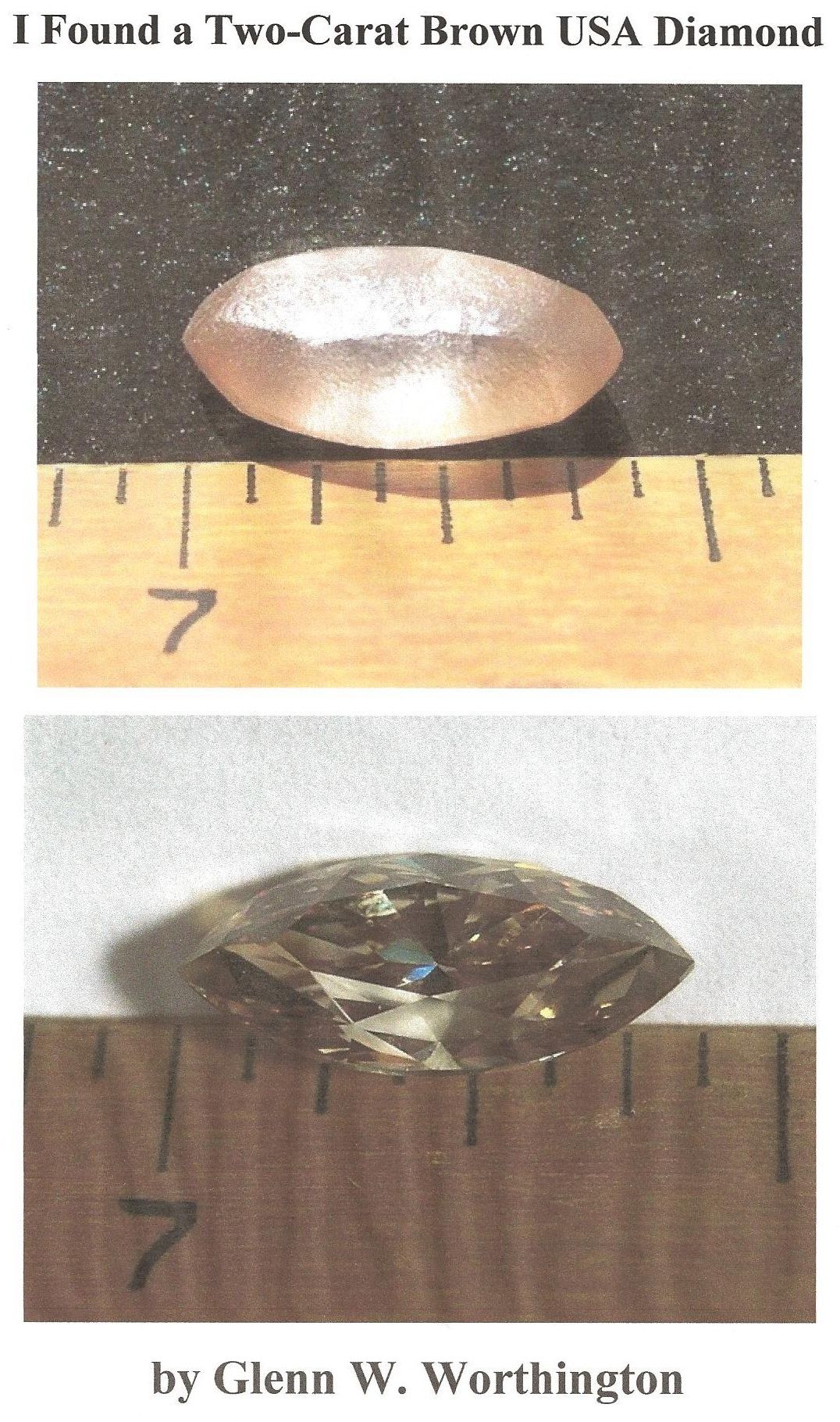 I Found a Two-Carat Brown USA Diamond