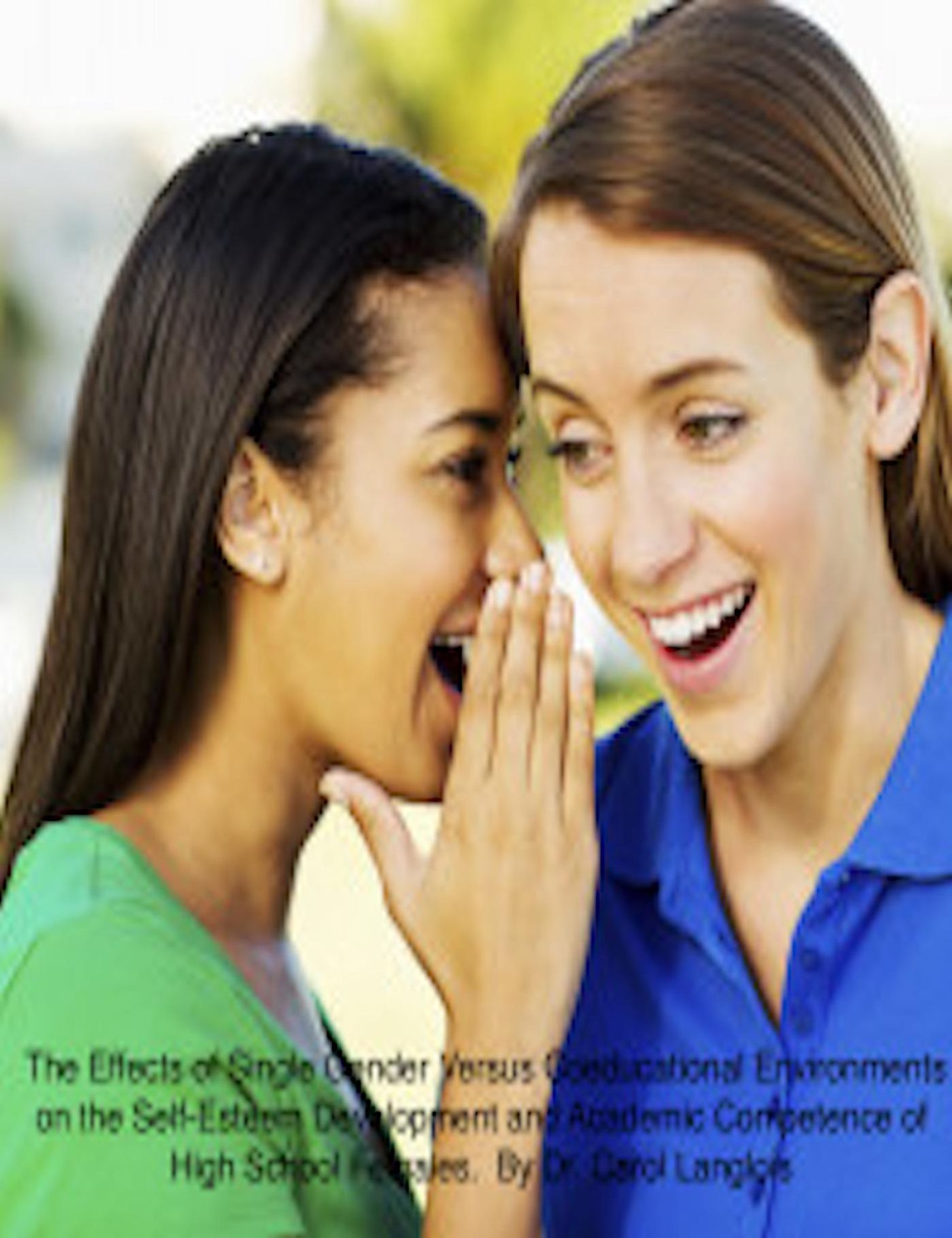 The Effects of Single Gender Versus Coeducational Environments on the Self-Esteem Development and Academic Competence of High School Females