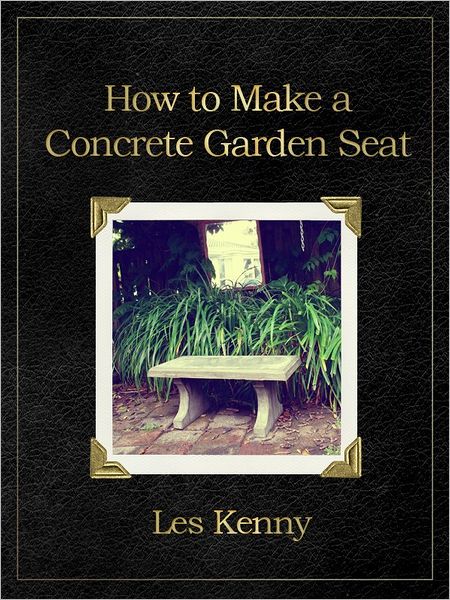 How to make a concrete garden seat