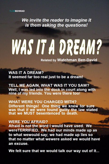 Was It a Dream?