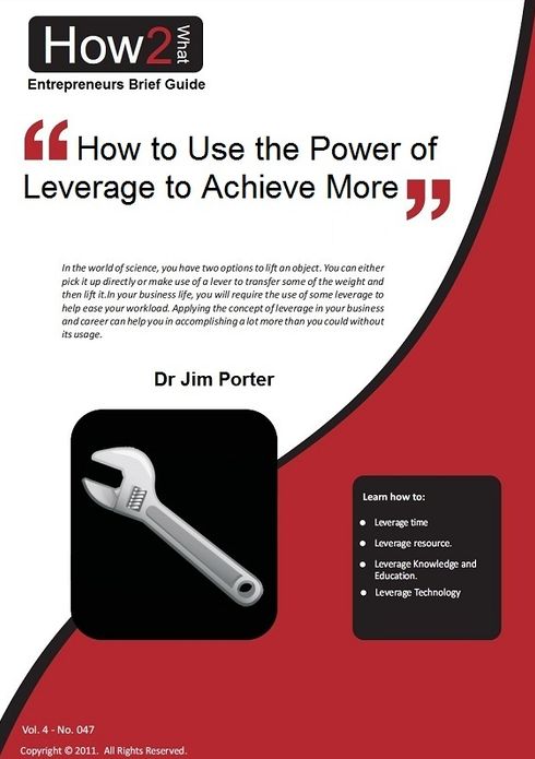 How to Use the Power of Leverage to Achieve More