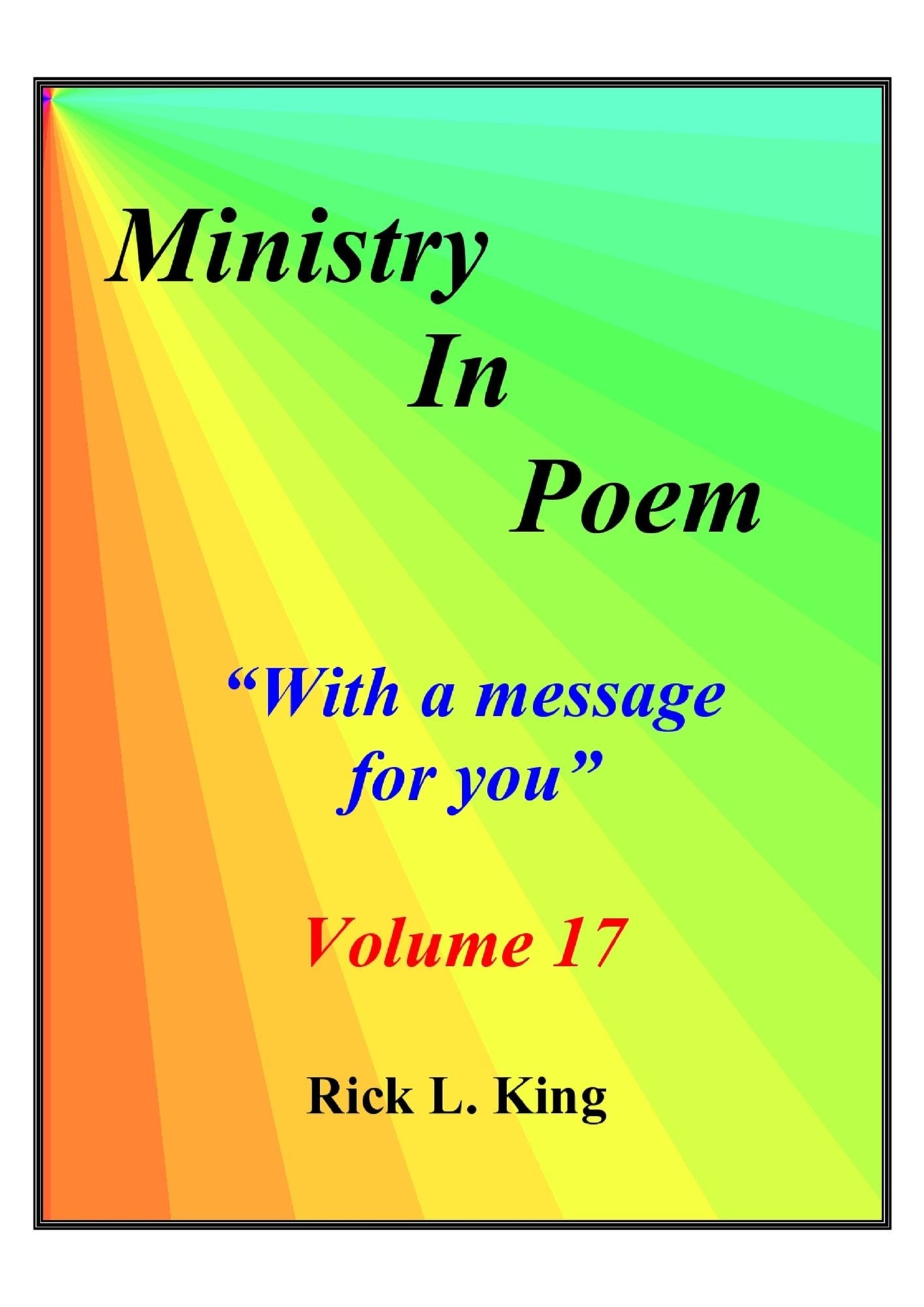 Ministry in Poem Vol 17