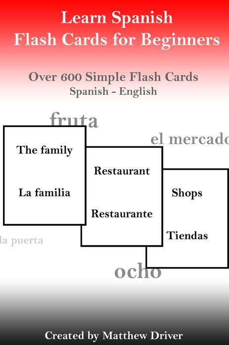 Learn Spanish: Flash Cards for Beginners