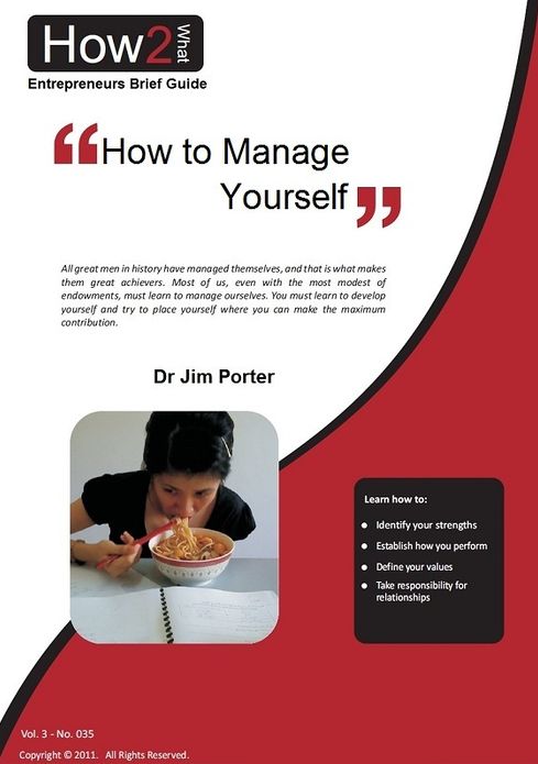 How to Manage Yourself