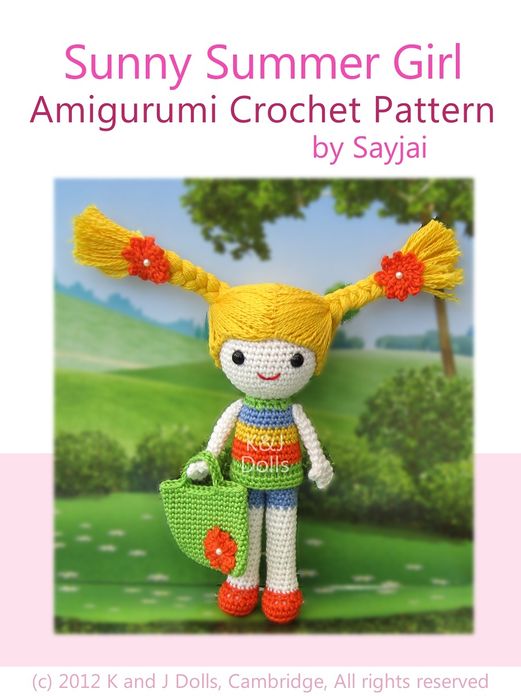 Sunny Summer Girl Amigurumi Crochet Pattern