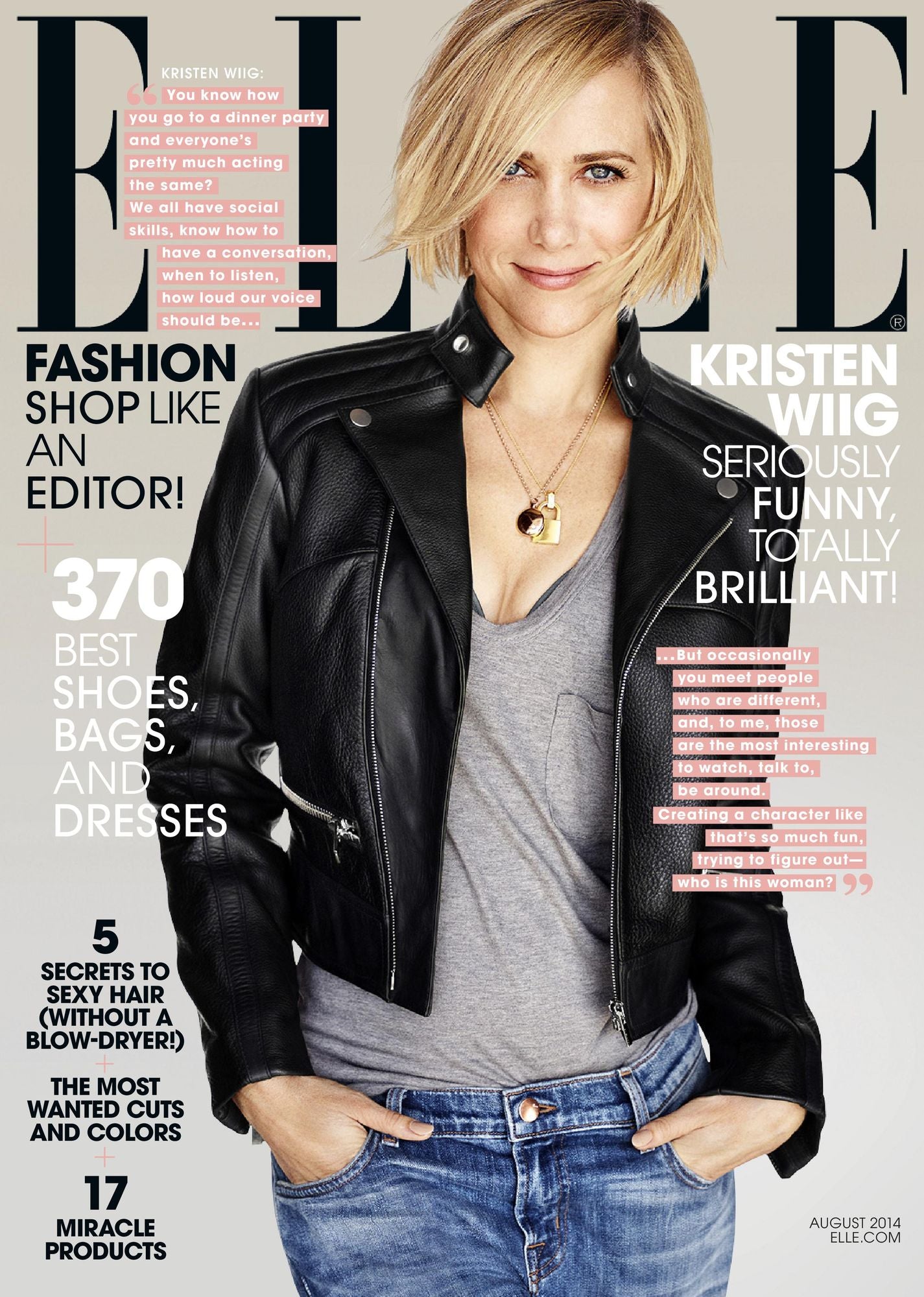 Cosmopolitan & Elle Combo - Elle - August 2014