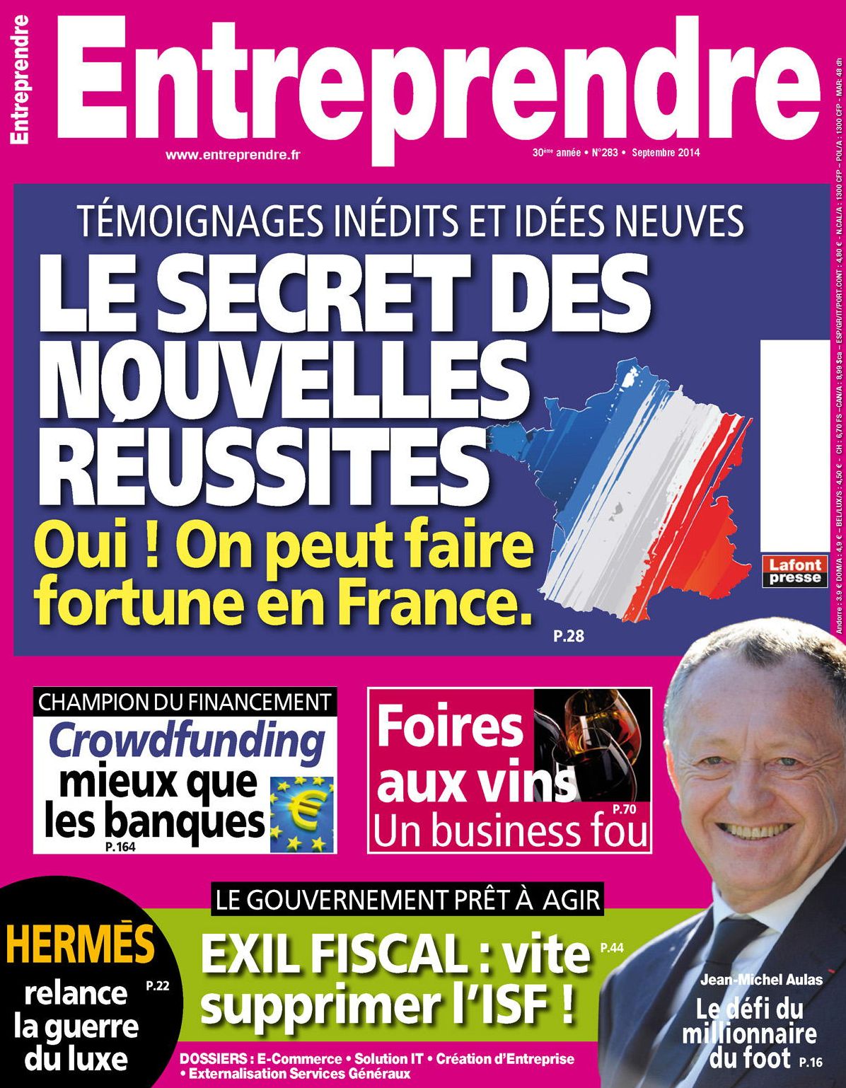 Entreprendre - September 2014