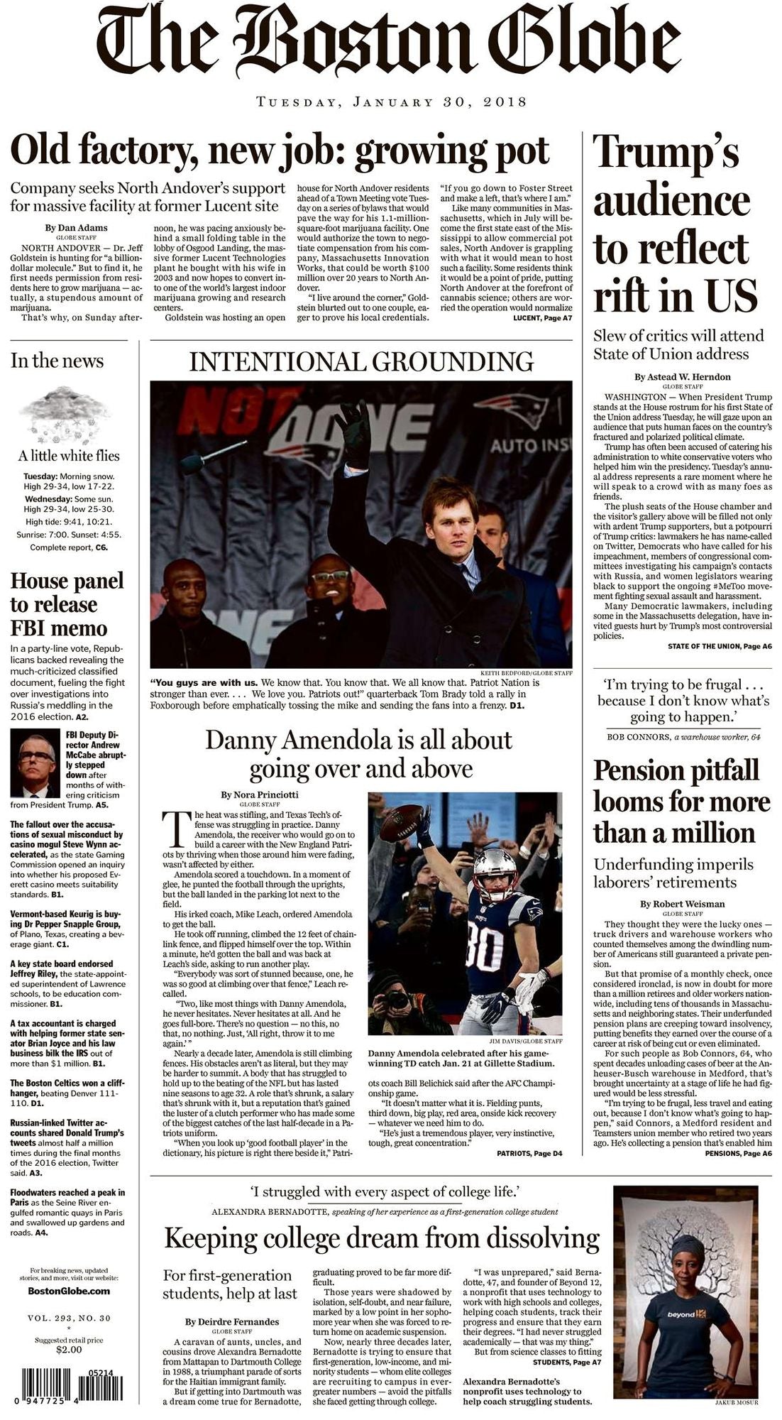 Boston Globe - 01/30/18