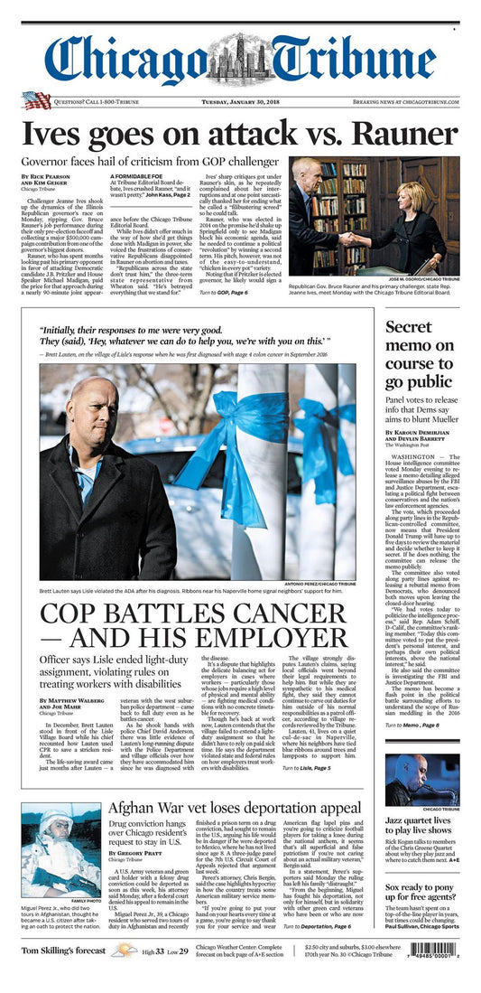 Chicago Tribune - 01/30/18