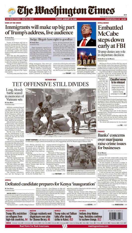 Washington Times - 01/30/18