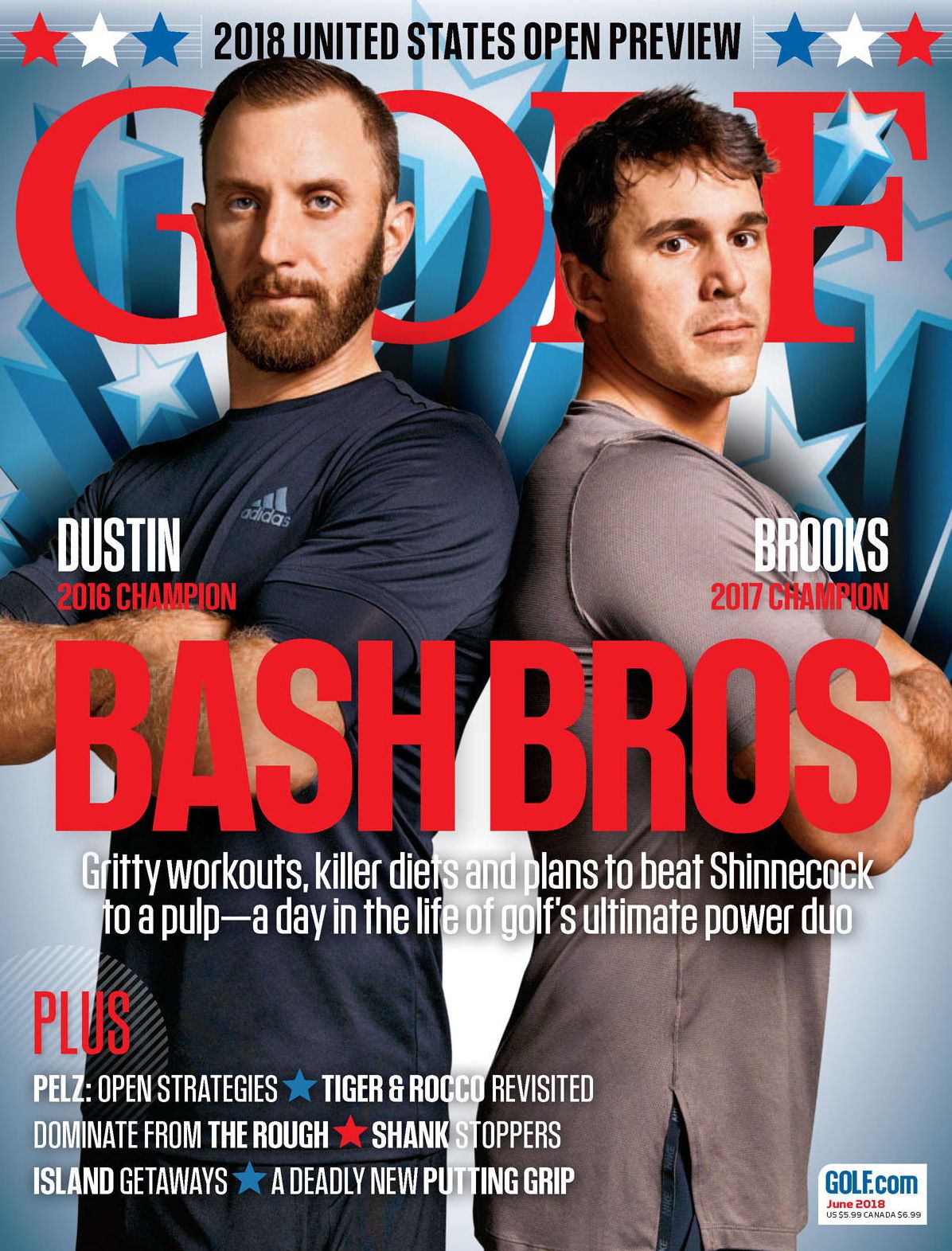 Sports Illustrated & Golf Magazine Combo - Golf Magazine - June 2018