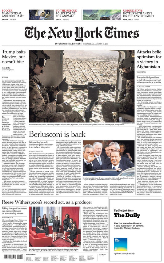New York Times International Edition - 01/31/18