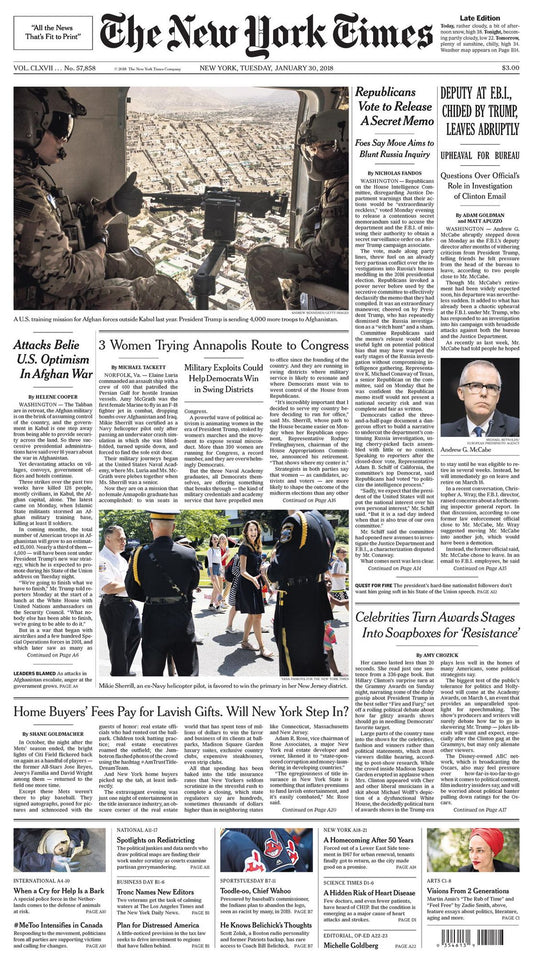 New York Times - 01/30/18