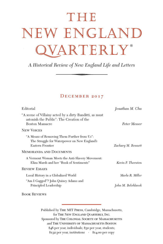 New England Quarterly - December 2017