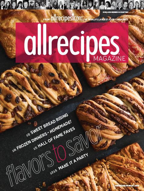 Allrecipes - February and March, 2018