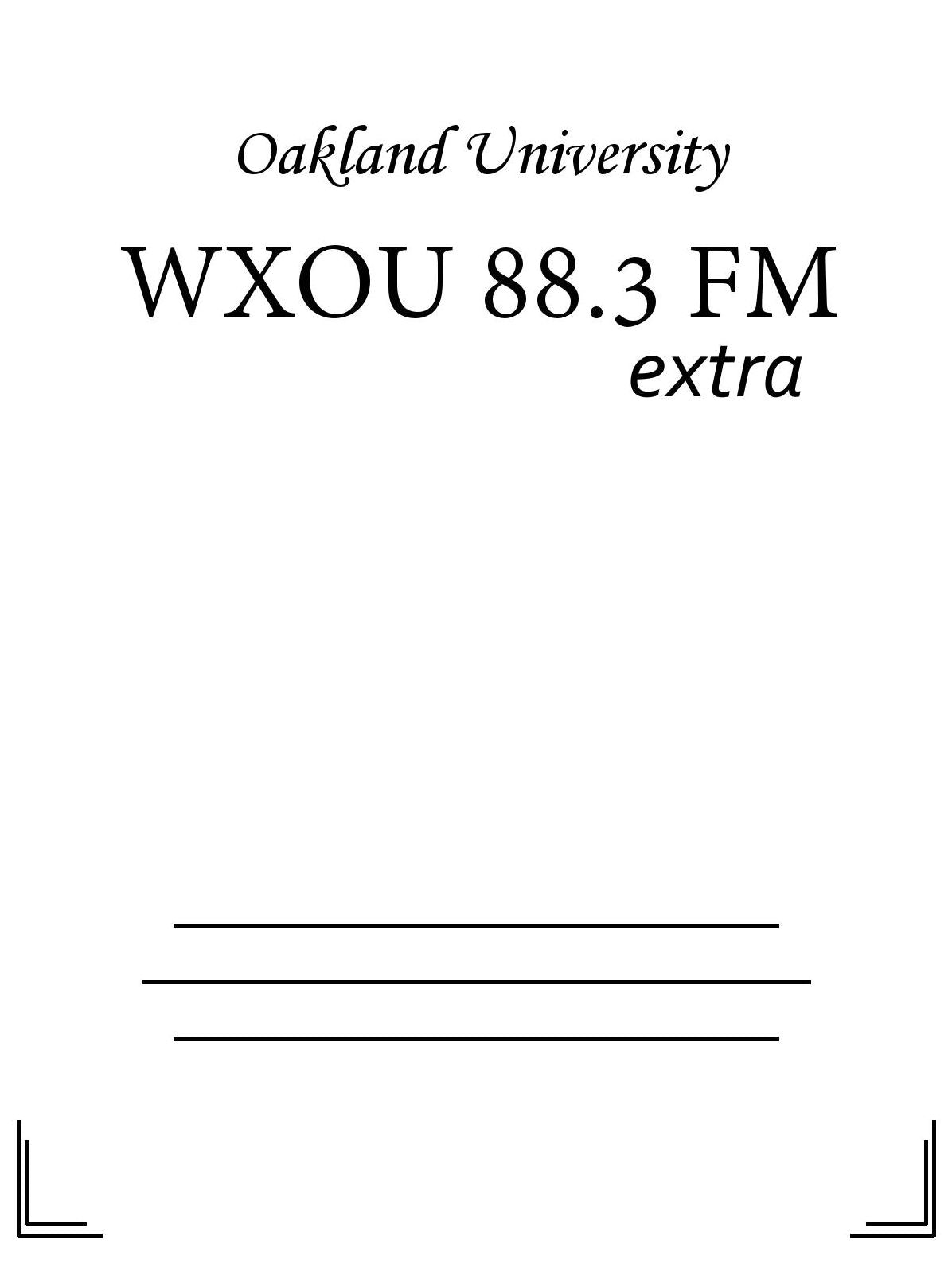 WXOU 88.3 FM - 09/13/16