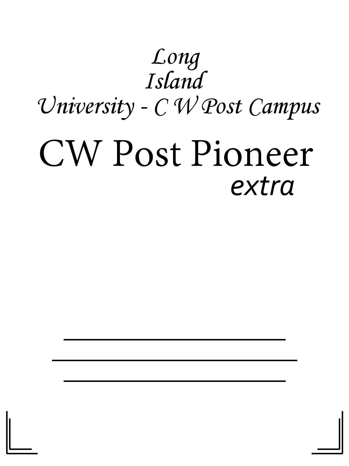 CW Post Pioneer - 09/15/16