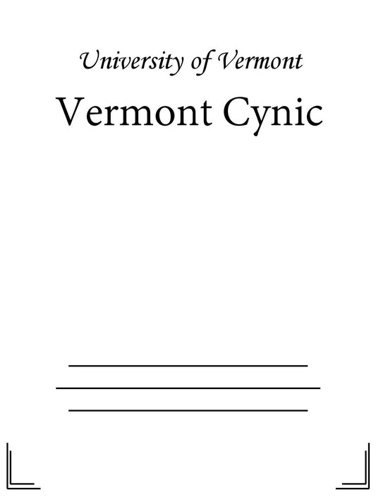 Vermont Cynic - 09/15/16