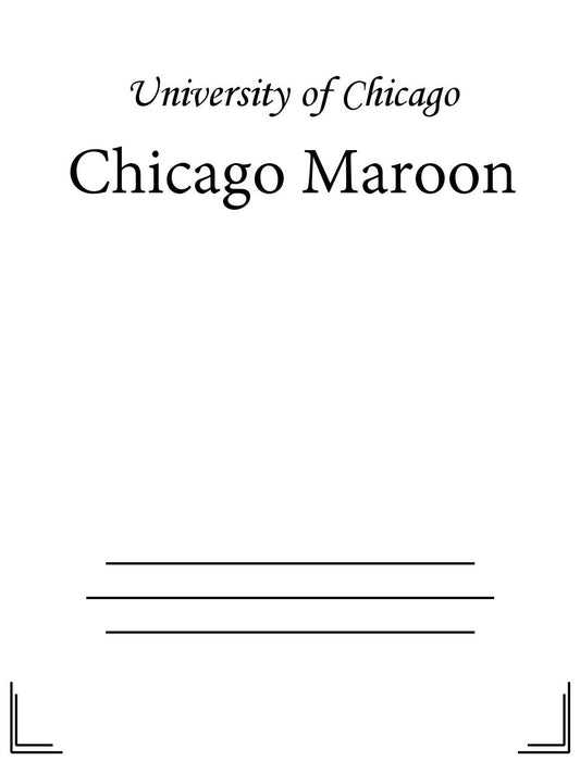 Chicago Maroon - 09/15/16