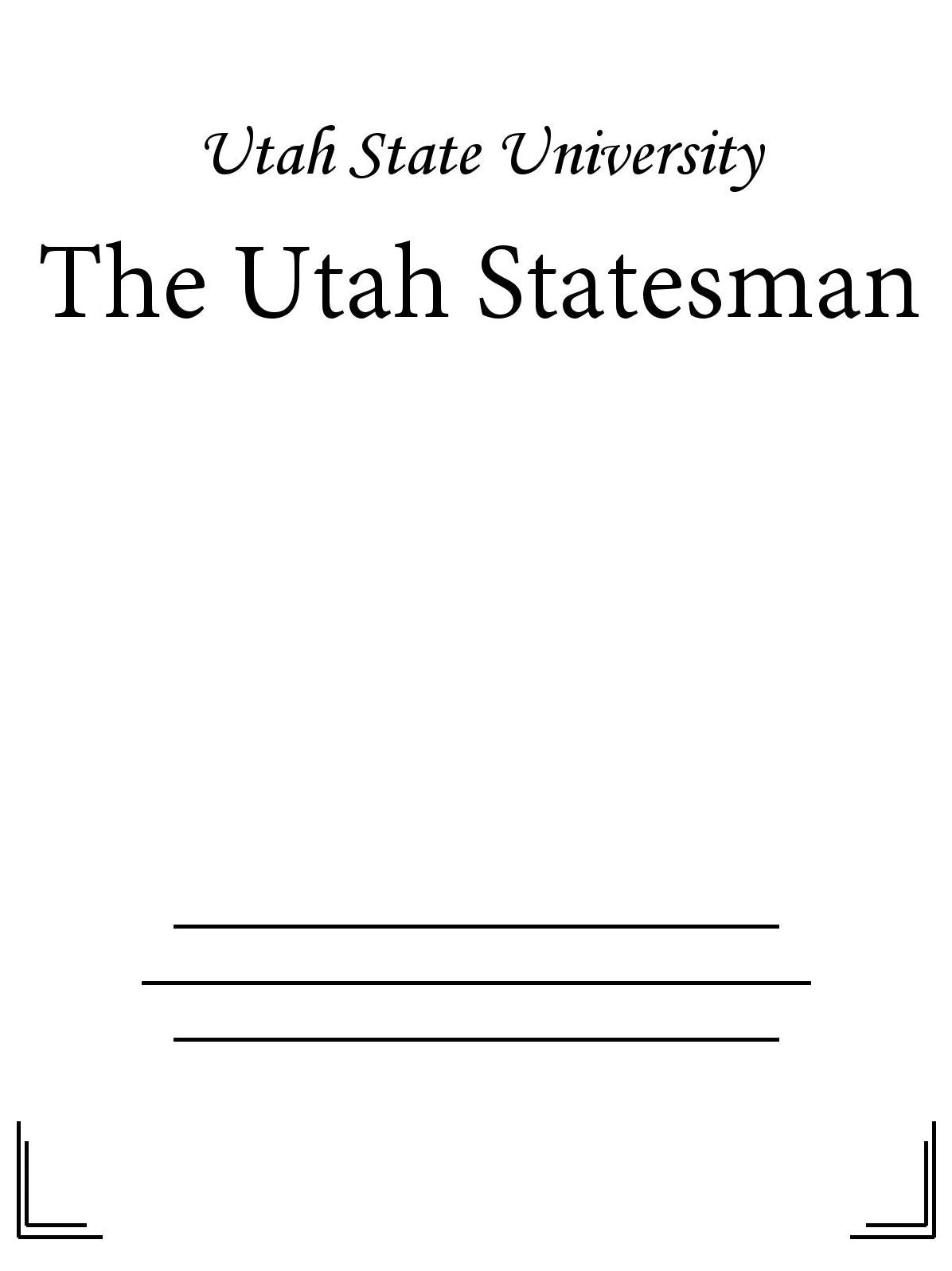 Utah Statesman - 09/15/16