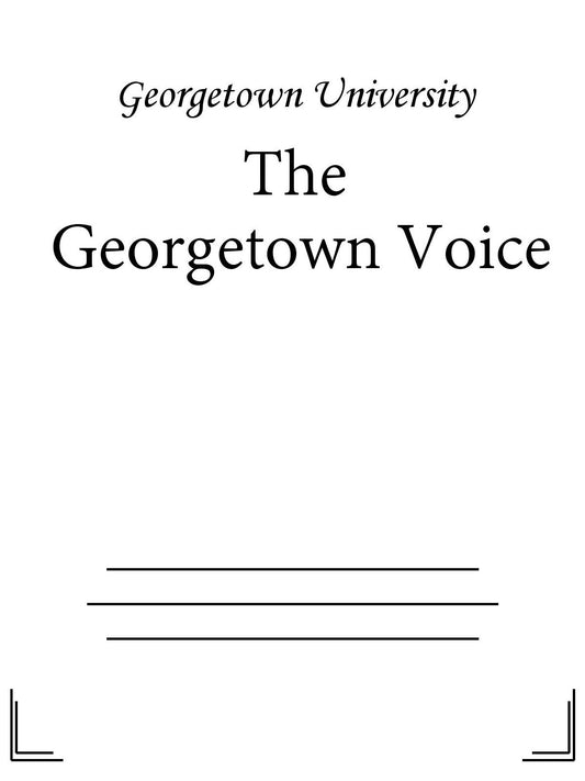 Georgetown Voice - 09/15/16