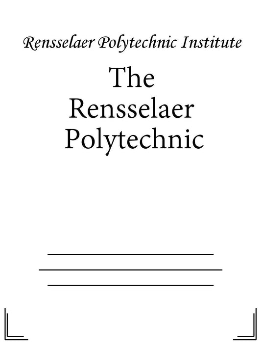 Rensselaer Polytechnic - 09/15/16