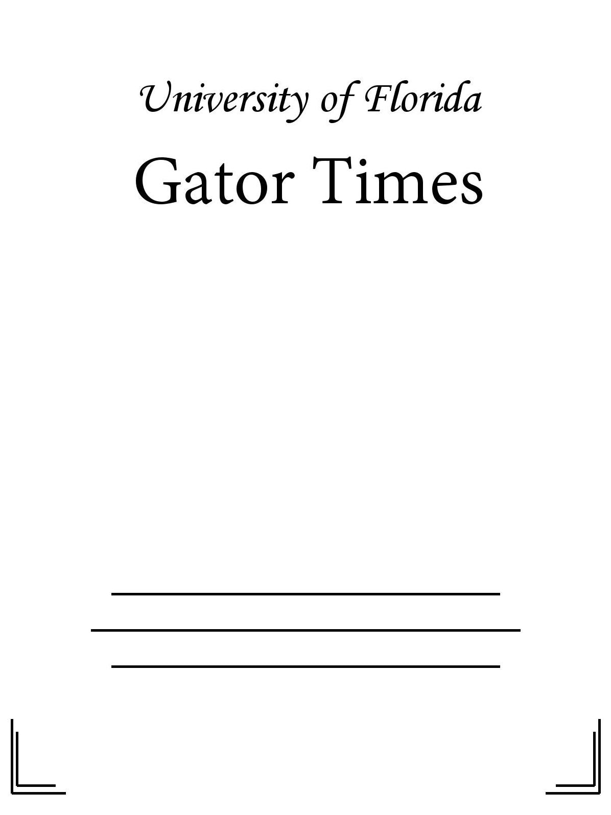 Gator Times - 09/13/16