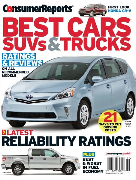 Consumer Reports' Best Cars, SUV's and Trucks 2012