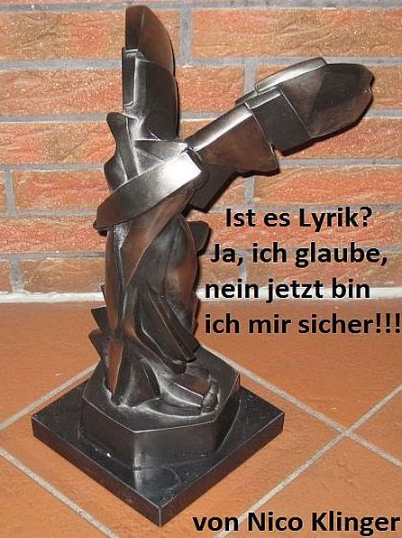 Ist es Lyrik? Ja ich glaube, nein jetzt bin ich mir sicher!