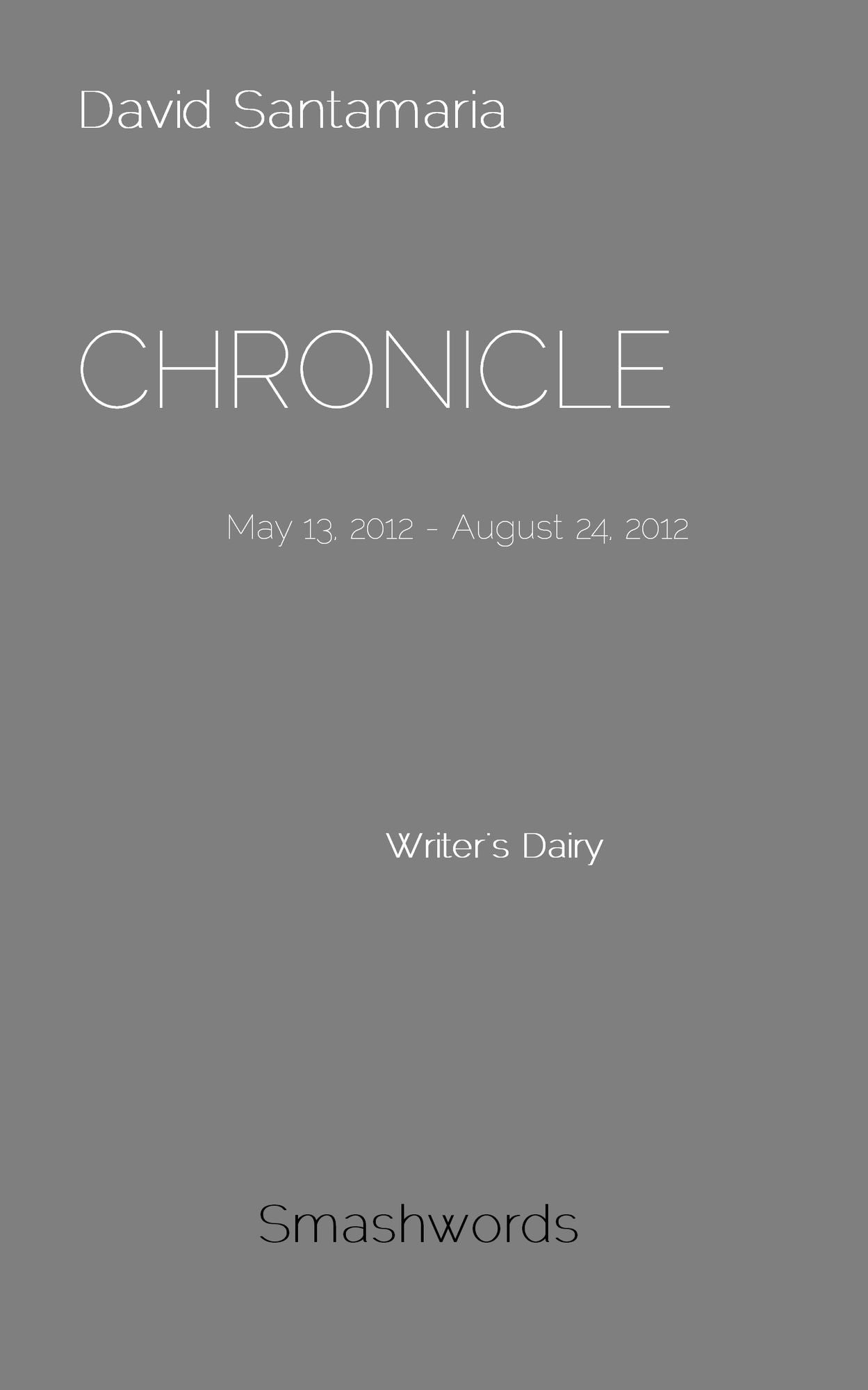 Chronicle May 13, 2012: August 24, 2012