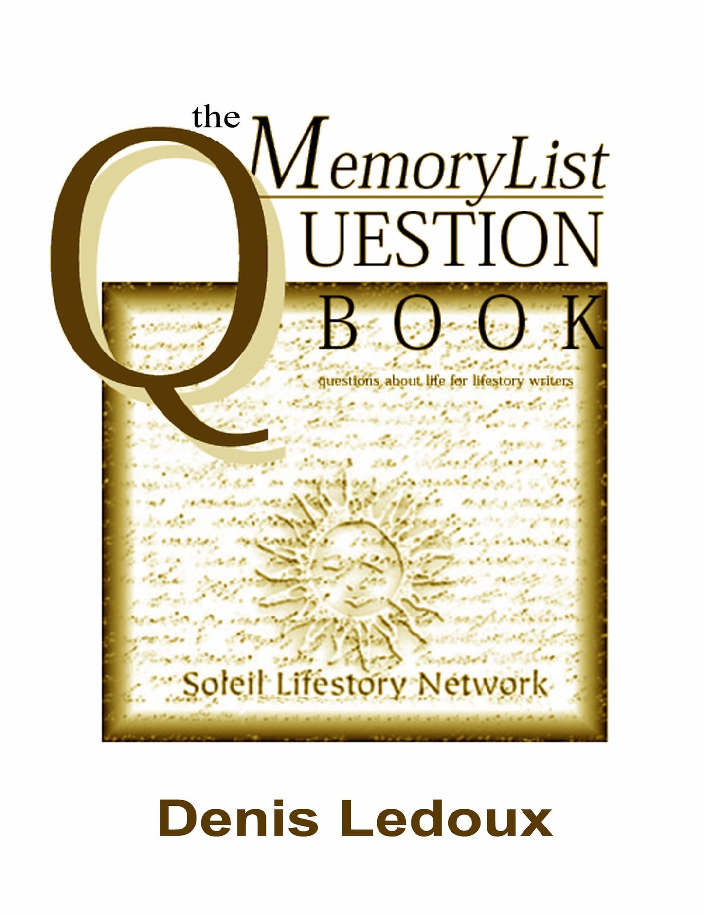 The Memory List Question Book 101