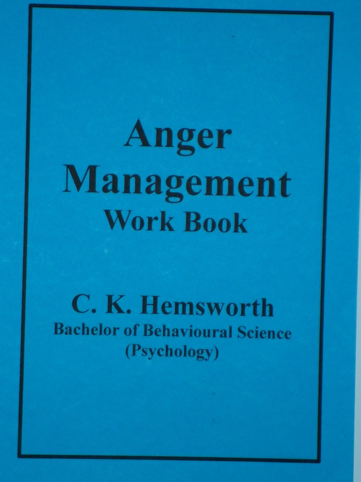 Anger Management Work Book