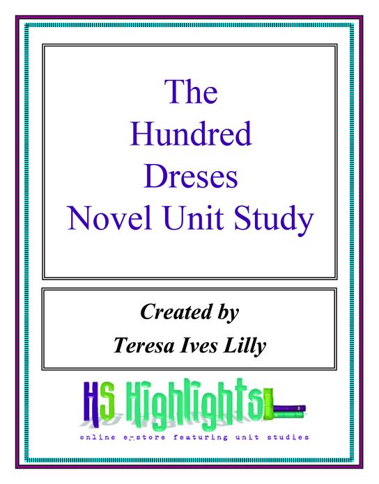 The Hundred Dresses Novel Unit Study