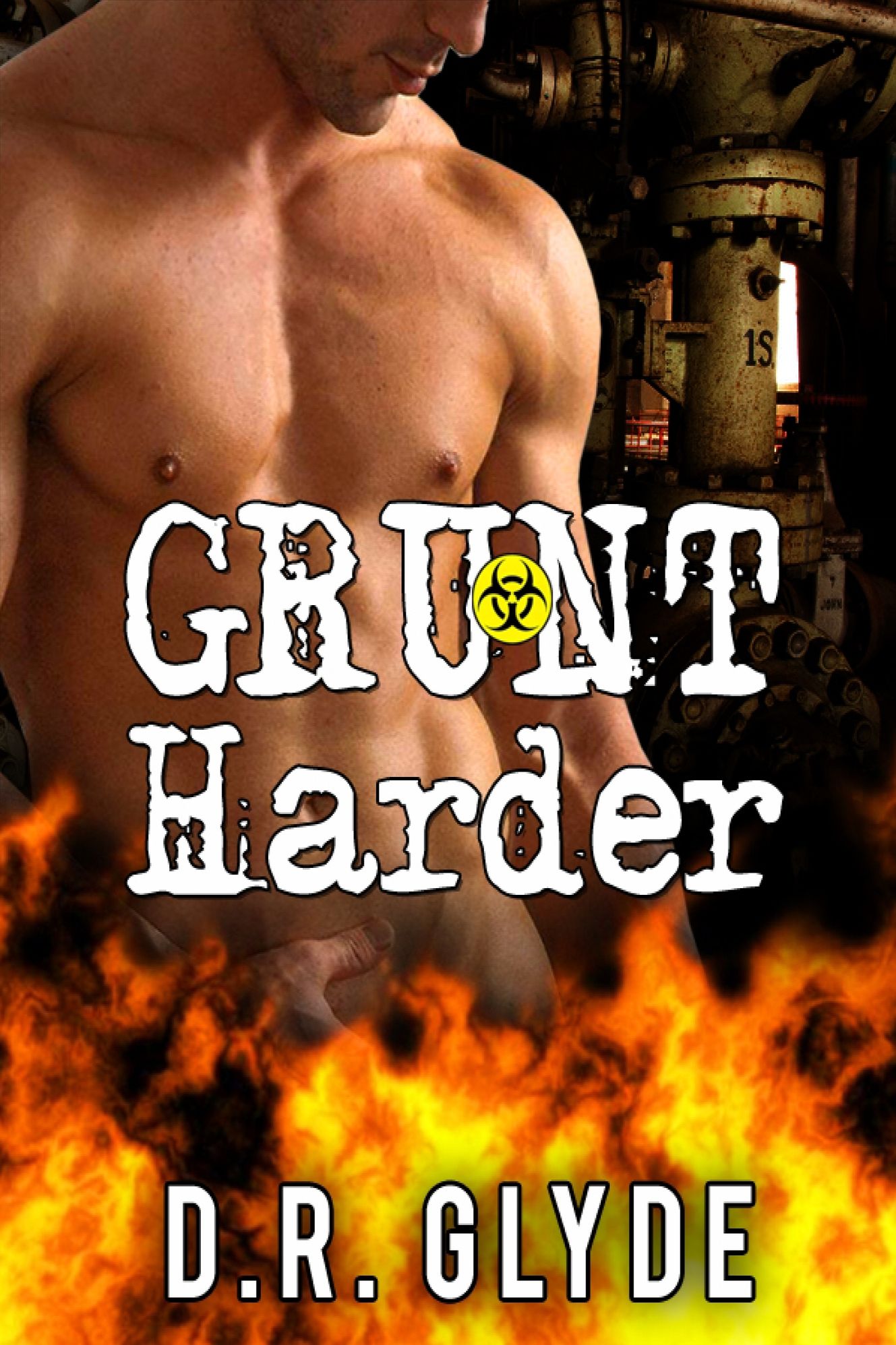 Grunt Harder (M/M/M Inter-Racial Rough sex )