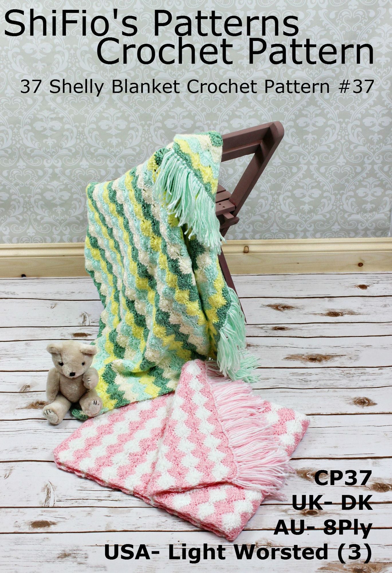 37 Shelly Blanket Crochet Pattern #37