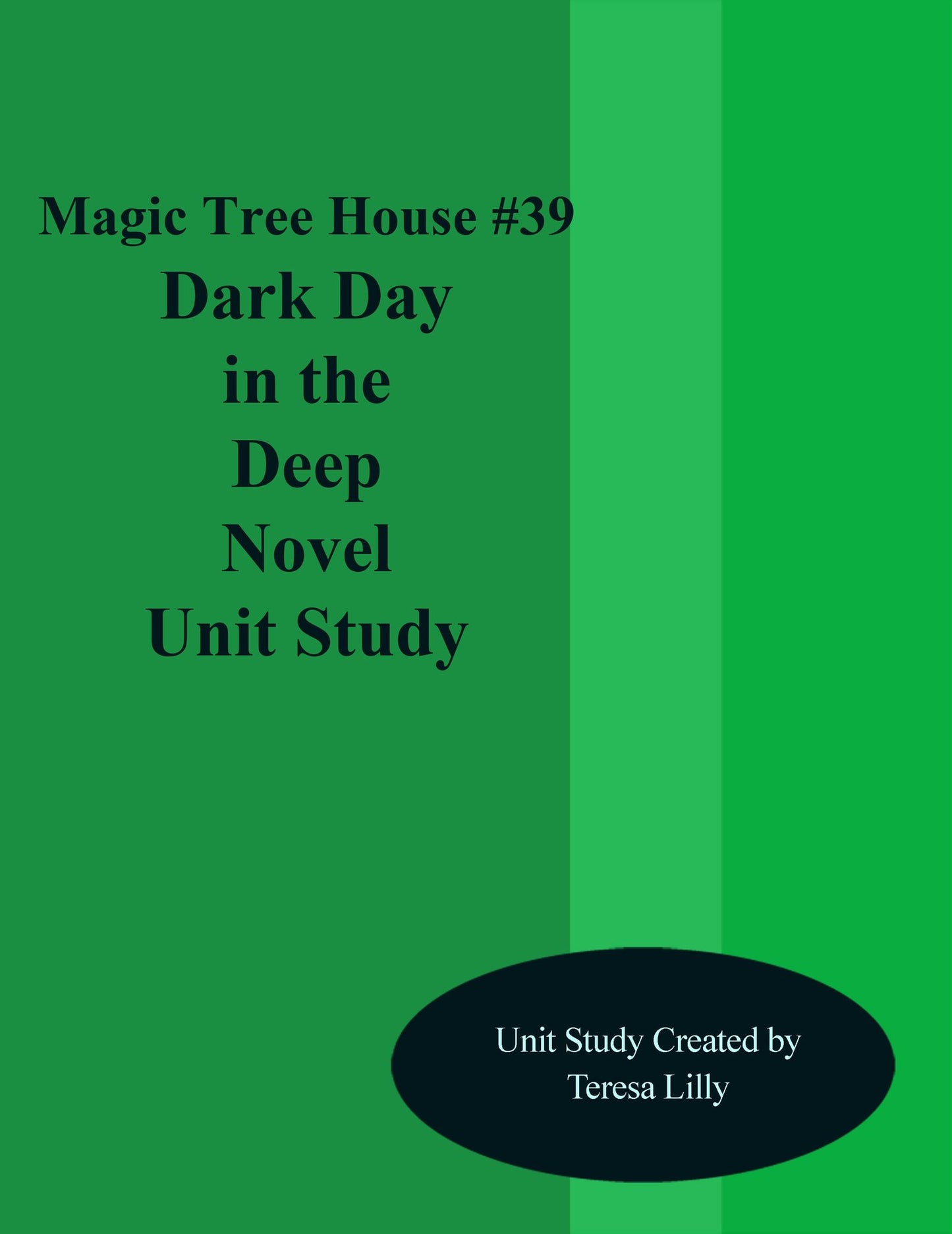Magic Tree House #39 Dark Day in the Deep Sea Novel Unit Study