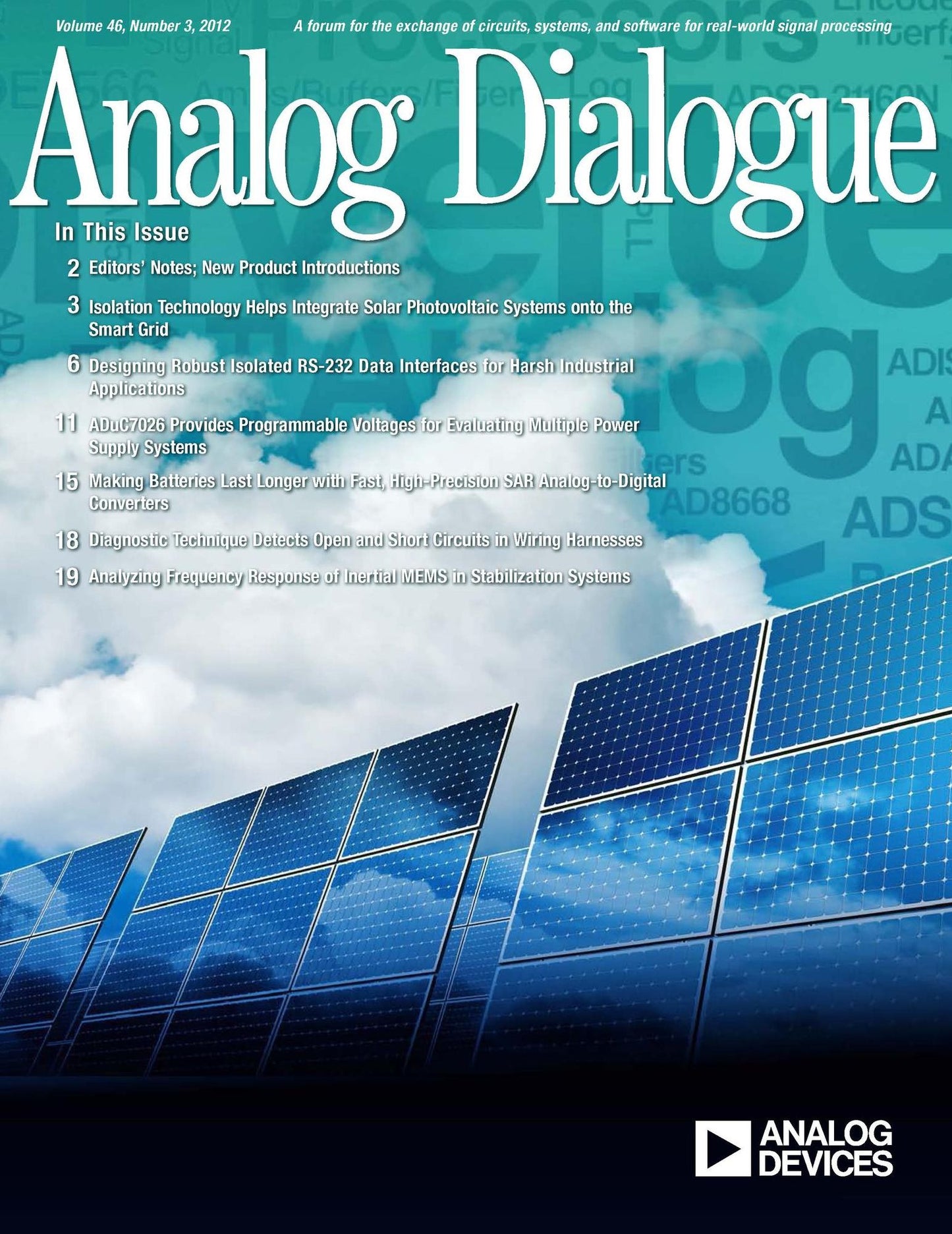 Analog Dialogue, Volume 46, Number 3