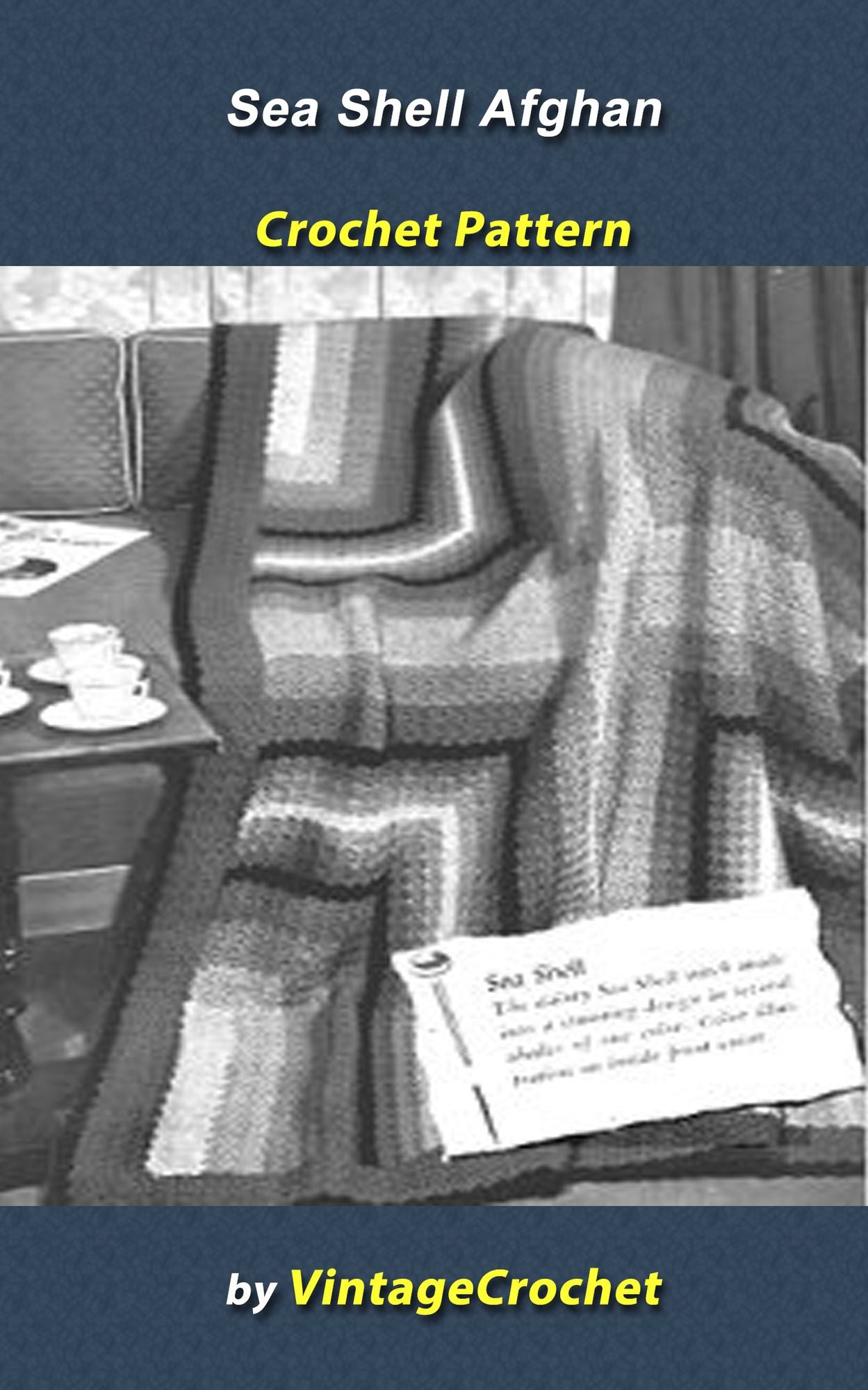Sea Shell Afghan Vintage Crochet Pattern