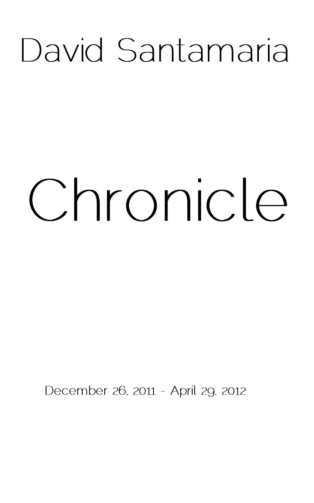 Chronicle December 26, 2011: April 29, 2012