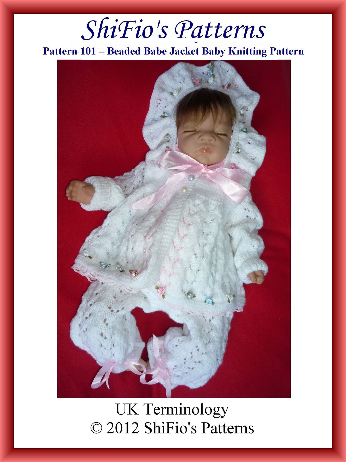 101: Beaded Babe Jacket Baby Knitting Pattern #101