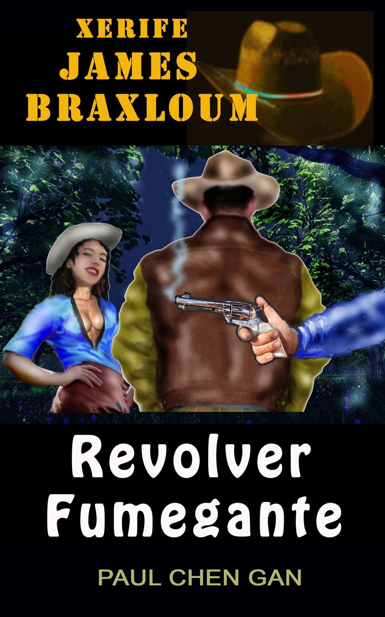 Xerife James Braxloum Revólver fumegante