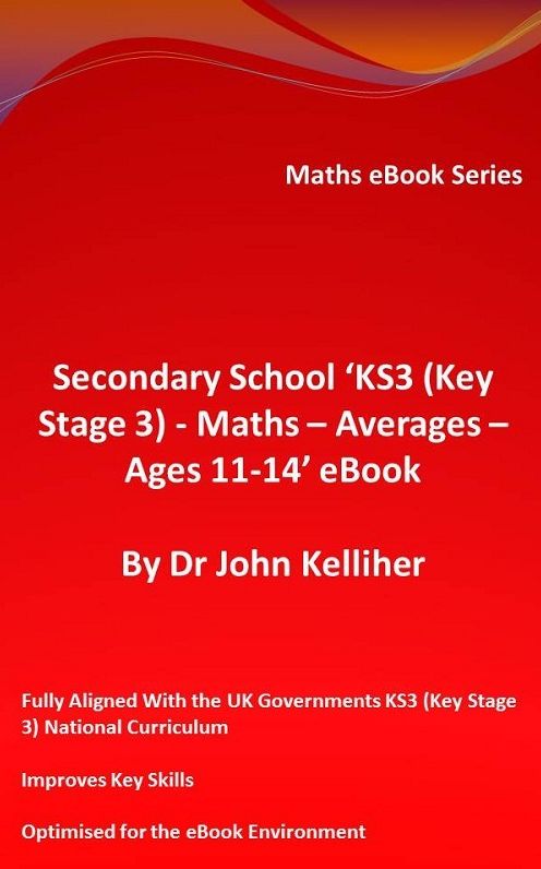 Secondary School 'KS3 (Key Stage 3) - Maths - Averages - Ages 11-14' eBook